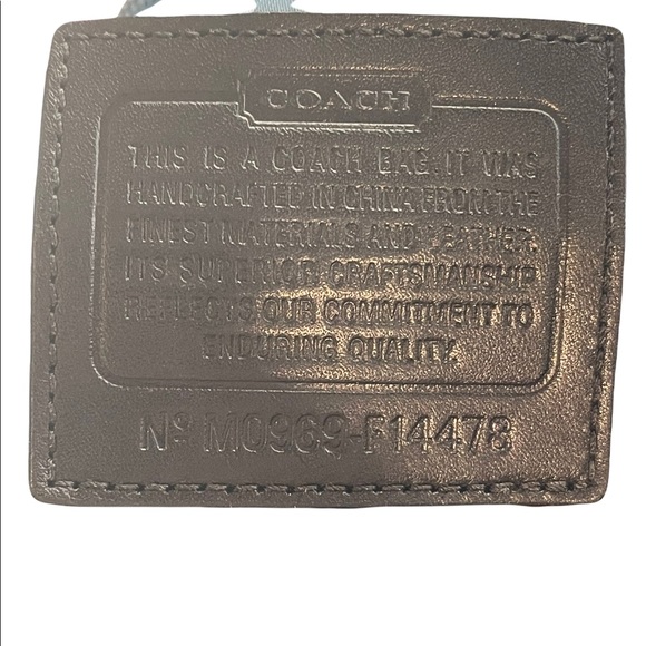 F14478 Large Heritage Stripe Signature Black Pvc & Leather Purse shoulder bag - Picture 10 of 10